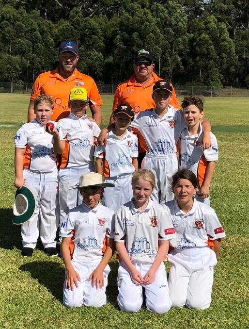 LAST STAND: The under 11s played their final match of the season against Ulladulla United. Photo: Batemans Bay Cricket Club
