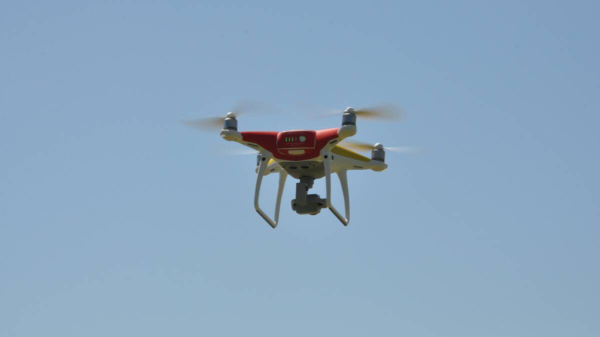 The new Westpac Surf Life Saver Rescue Drone in action.