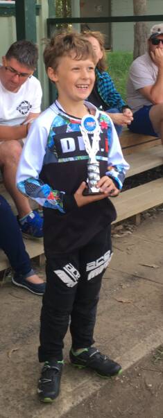 Connor Newell was named the Batemans Bay BMX Club's rider of the month.
