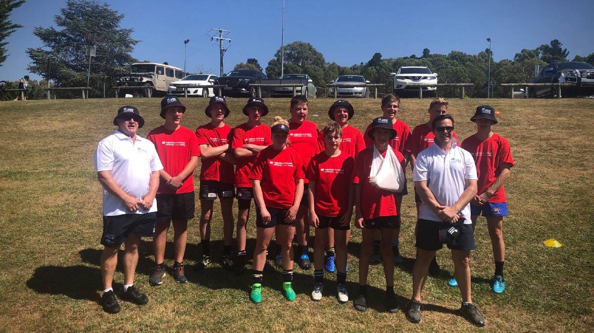 The South Coast Monaro crew at the National Rugby Camp in Armidale. Photo: Provided.