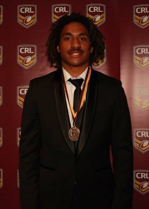Treigh Stewart won the Tom Nelson Medal at the recent CRL awards night.