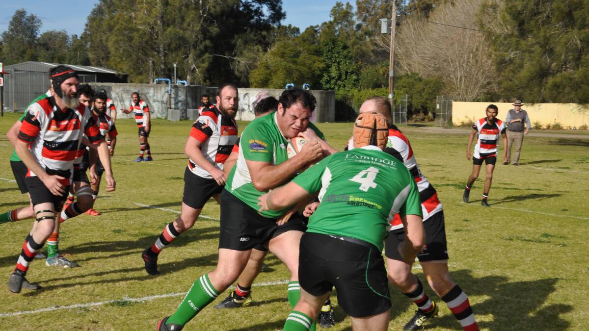The Jindabyne Bushpigs were too strong for the Batemans Bay Boars in Saturday's Elimination Final. The two sides are pictured playing at Hanging Rock Oval three weeks ago.
