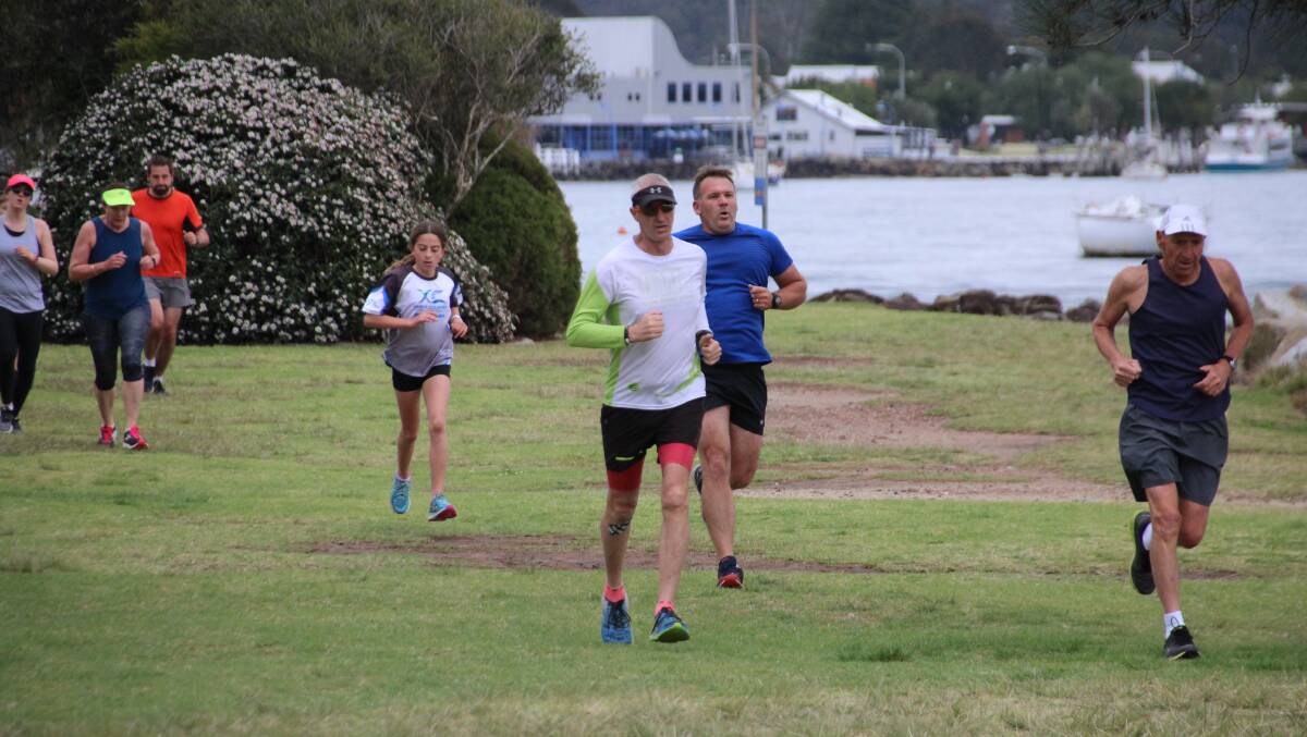 ON THE RUN: Batemans Bay parkrun is a very popular event, as it consistently draws more than 50 people to the Batemans Bay foreshore.