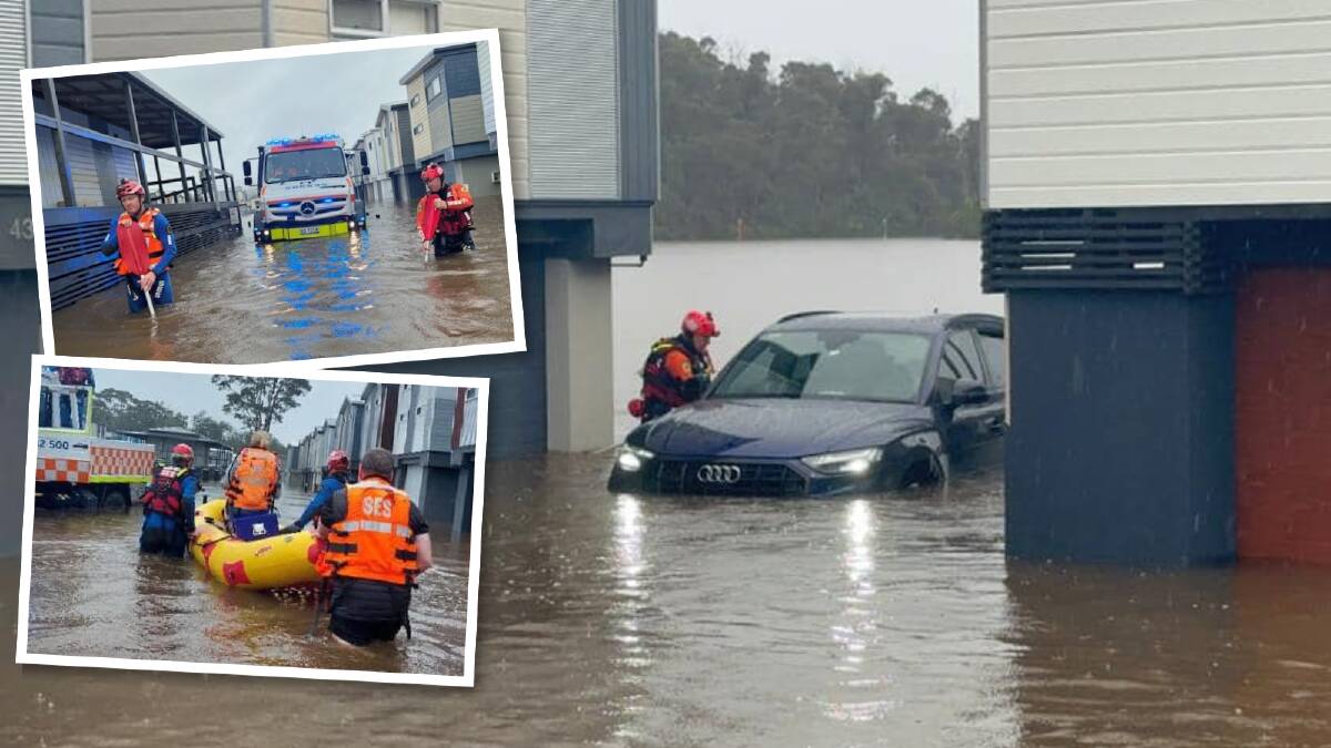 SES crews during flood rescues on the South Coast on Wednesday, November 29. Picture by SES Ulladulla, Nowra