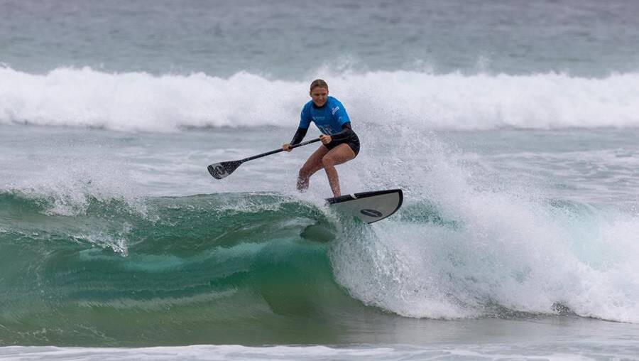 The finals day of the 2023 Australian SUP Titles at Sussex Inlet. Image: Phill McCudden / PM Ocean Images