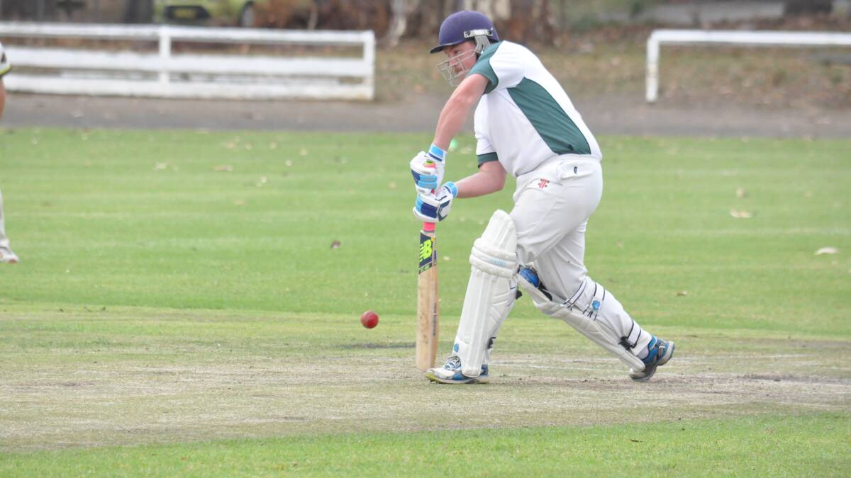 Nowra's Justin Wallace produced a man of the match effort when he made 104 runs on Saturday.