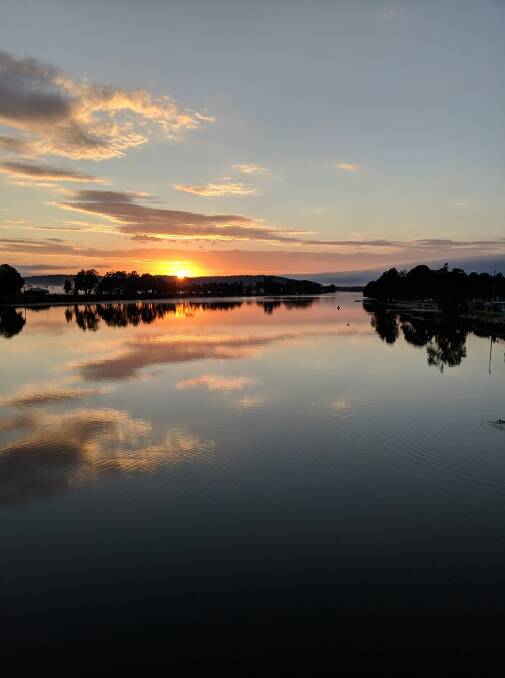 Moruya River at sunrise. Picture: Andrea Cantle.