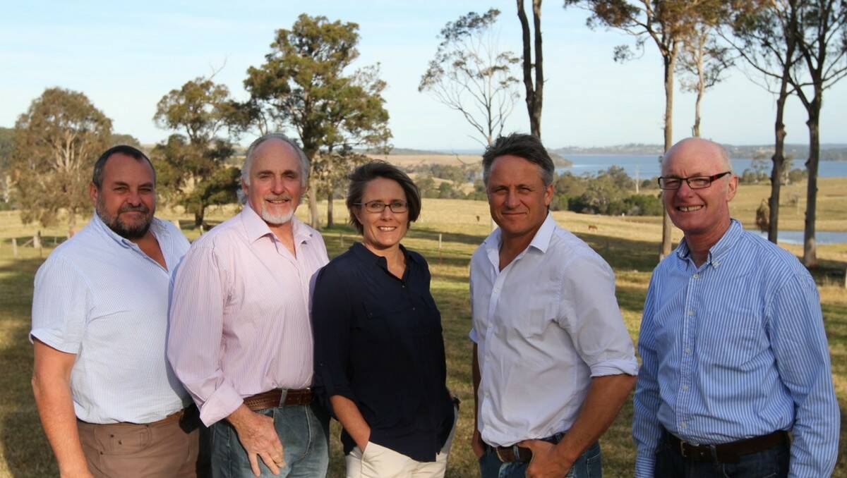 ELECTION TIME: ERA Moruya group ticket candidates (from left) Tubby Harrison, John Clout, Liz Innes, Peter Schwarz and Michael Beashel.