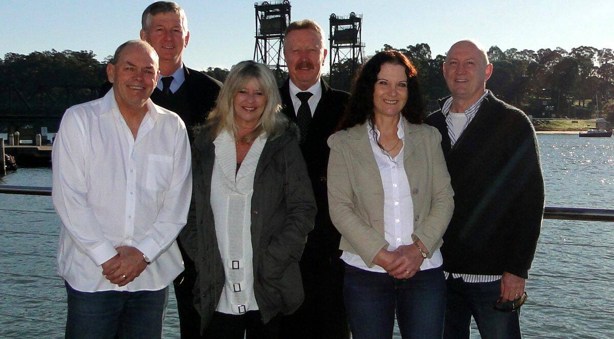 MAKING A STAND: ERA Batemans Bay group ticket candidates (back, from left)) Peter Ryan, Milton Leslight, Ron Gifford, (front) Robbie Law, Michele Cameron and Jenny Shepheard.