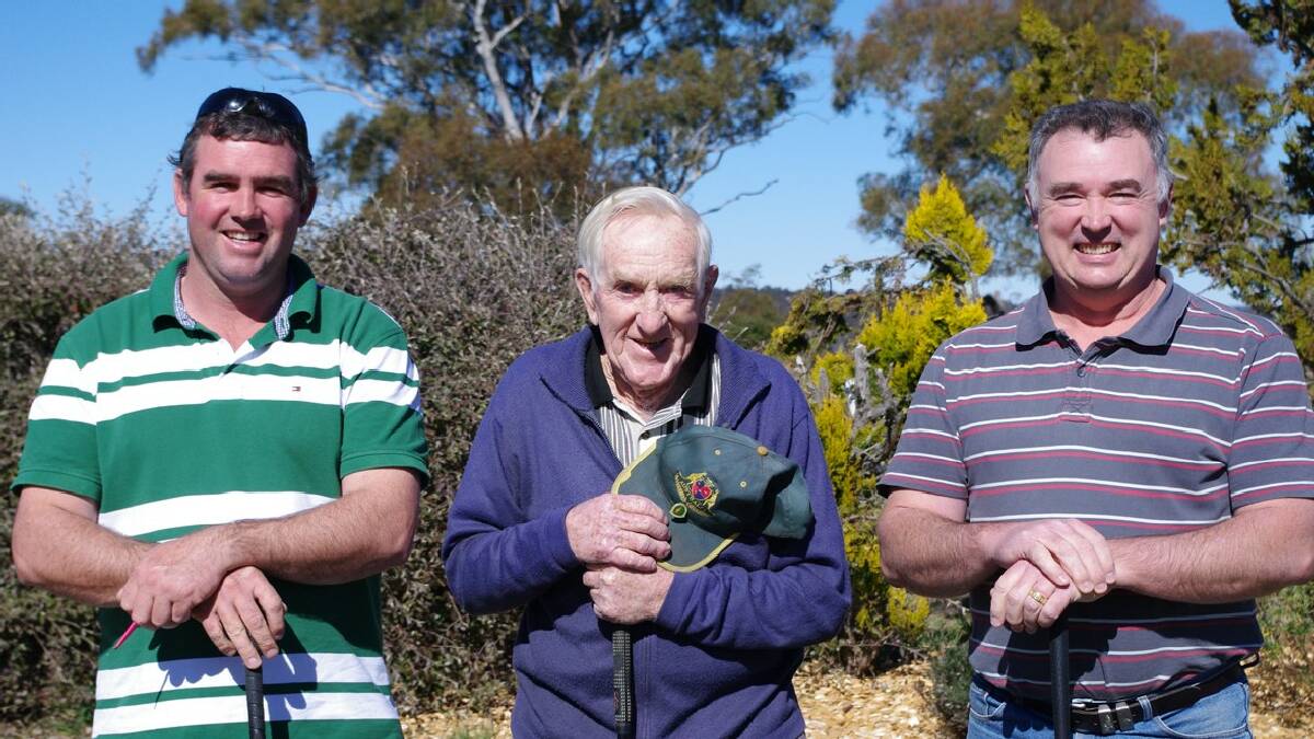 BOMBALA: Taking on the first 18 holes of the Bombala Golf Club Championships on Sunday were Brad Yelds, Bob   Johnson and Ross Brown.